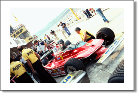 Gilles Villeneuve, Ferrari, Pit Lane, Hockenheim